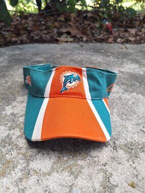 Vintage Miami Dolphins Visor Hat Reebok NFL
